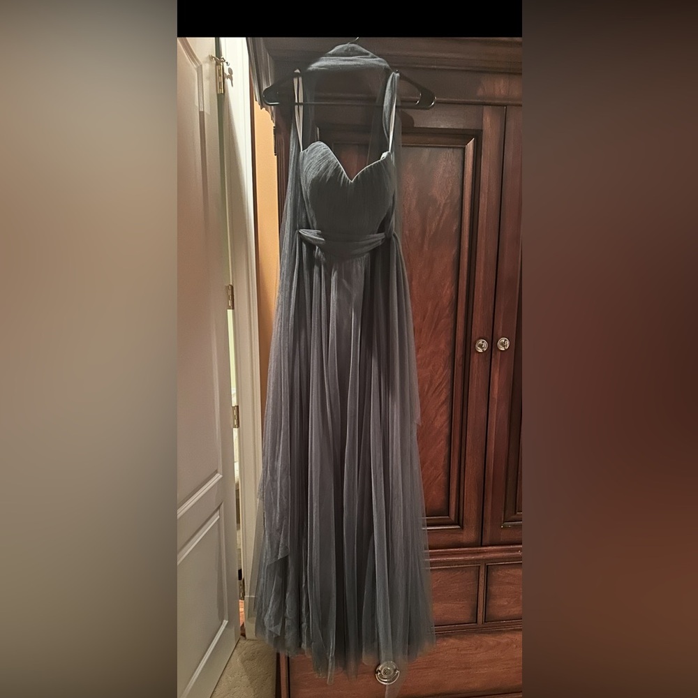 Elegant Gray Evening Gown